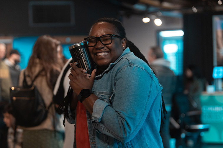 Serving at Champions Centre Bellevue